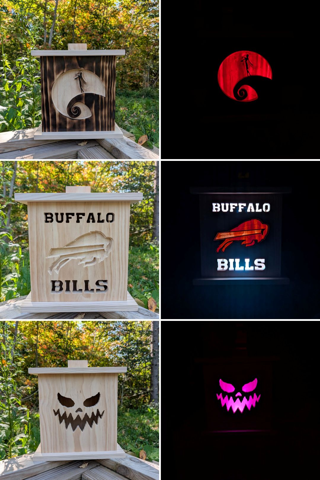 Interchangeable pine lanterns collection